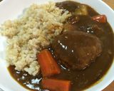 ハンバーグカレー 鍋1枚 パン粉不要作り方7写真