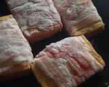 ハチミツ味噌照り♡チーズin肉巻き厚揚げ作り方9写真