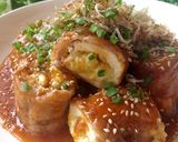 ハチミツ味噌照り♡チーズin肉巻き厚揚げ作り方15写真