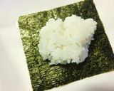 梅＊チーズ＊胡桃＊枝豆の手まきごはん。作り方4写真
