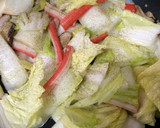 簡単安い♫白菜とカニカマ椎茸の炒め物作り方13写真