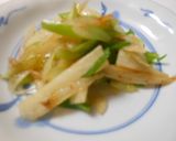 山芋とネギのニンニク醤油炒め　超簡単作り方3写真