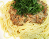 和風パスタ＊納豆と卸大根のパスタ作り方5写真