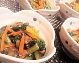 5分でもう1品★缶詰【青梗菜の赤貝和え】作り方9写真