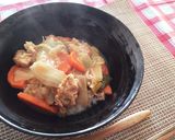 タンメンスープを中華丼にアレンジ♪作り方6写真