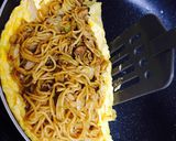 焼きそば♡チーズinトロりん卵巻き♡作り方5写真