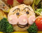 ちょま弁⑫アンパンマン弁当幼稚園年少さん作り方1写真