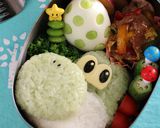 マリオシリーズ☆ヨッシーのキャラ弁作り方5写真