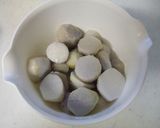 大好きおかず！里芋の胡桃ねぎ味噌和え✿作り方2写真