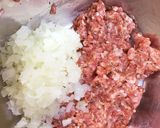 春菊とミートボールの豆乳パスタ作り方3写真