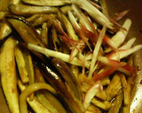 ナスとみょうがの♡夏野菜和風パスタ♡作り方2写真