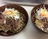 男の人が好きな焼肉蕎麦作り方6写真