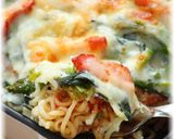 サッポロ一番みそラーメンdeラザニア作り方9写真