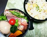 自家製豚ハムのバランスお弁当。作り方5写真
