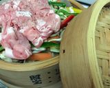 野菜炒めの材料で！蒸篭蒸し作り方4写真