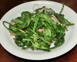 ３分調理！春菊とベーコンのさっと炒め作り方3写真