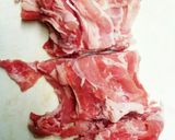 牛バラ薄切りの牛しぐれ煮作り方1写真
