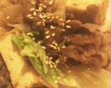 厚揚げと白菜、牛肉すき焼き風炒め作り方3写真