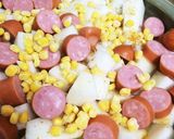 土鍋で聖護院大根の生クリームシチュー作り方2写真