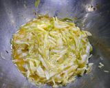 簡単！たっぷりキャベツの卵焼き作り方2写真