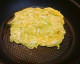 簡単！たっぷりキャベツの卵焼き作り方3写真