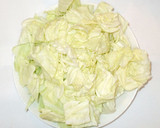 簡単！油揚げ＋きゃべつ＋豆板醤の野菜炒め作り方2写真
