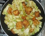 簡単！油揚げ＋きゃべつ＋豆板醤の野菜炒め作り方7写真