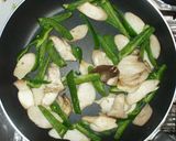 簡単エリンギ・ピーマンの豚肉カレーソース作り方4写真