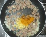 簡単エリンギ・ピーマンの豚肉カレーソース作り方7写真