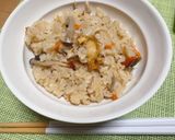 ホタテのひもの炊き込みご飯作り方3写真