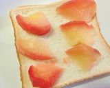 甘酸っぱいリンゴの　生チョコトースト作り方5写真