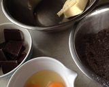 スクエアチョコレートケーキ♫作り方1写真