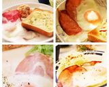 ♡主人のハムエッグ作り方5写真