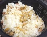 ☆簡単！おこわみたい！鳥ごぼう混ぜご飯☆作り方4写真