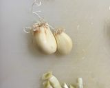 水耕栽培にんにくと砂ずり炒め作り方1写真