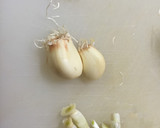 水耕栽培にんにくと砂ずり炒め作り方1写真
