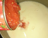 ほうれん草とトマトの豆乳スープ☆作り方2写真