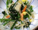 豆もやしとほうれん草の生姜和え作り方4写真