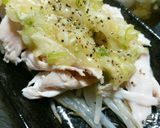 簡単☆ﾀﾞｲｴｯﾄ茹でササミのネギ塩がけ作り方9写真