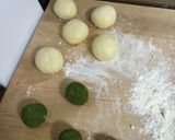 抹茶メロンパン作り方3写真