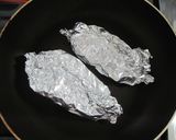 たらとちぢみほうれん草のホイル焼き作り方3写真