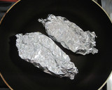 たらとちぢみほうれん草のホイル焼き作り方3写真