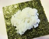 炙りたらこ×枝豆・胡桃の手まきごはん作り方3写真