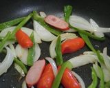 スキレットでおしゃれ♪鉄板ナポリタン作り方5写真