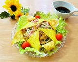 1玉で４人前！オムラーメンサラダ作り方11写真