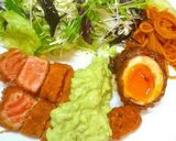 黄身がとろーり♥牛の肉巻き卵♪ご飯が進む作り方4写真
