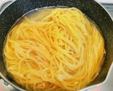 小鍋で二人前茹でられる♪水漬けパスタ作り方8写真