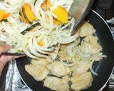鶏むね肉カボチャ玉ねぎのドレッシング焼き作り方12写真