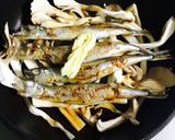 ししゃもとキノコのバター醤油作り方4写真