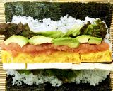 節分にも♪明太子とチーズのサラダ巻き作り方5写真